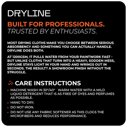 DRYLINE - Microfiber Drying Towel